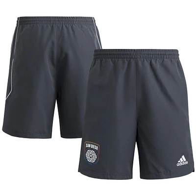 Short de voyage adidas gris San Diego FC 2025 pour homme