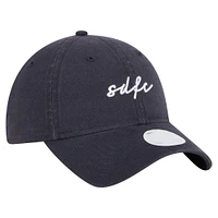 Women's New Era  Navy San Diego FC Script 9TWENTY Adjustable Hat