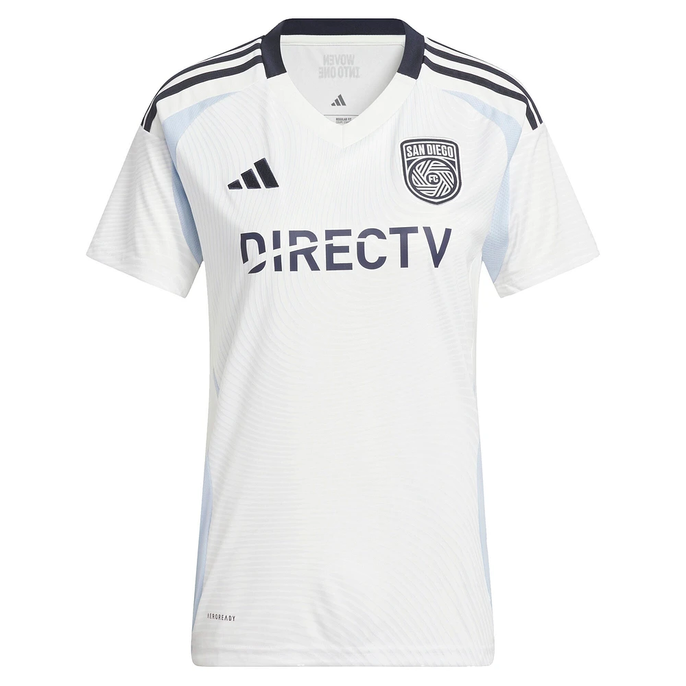Women's adidas Hirving Lozano White  2025 Woven Into One Replica Player Jersey