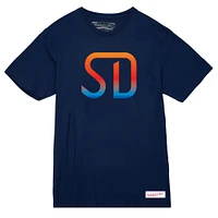 Women's Mitchell & Ness  Navy San Diego FC Monogram T-Shirt
