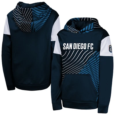 Sweat à capuche bleu marine San Diego FC Unbeatable pour jeunes
