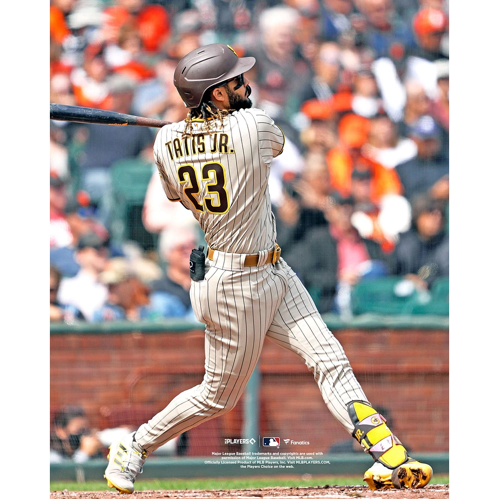 Fernando Tatis Jr. San Diego Padres Photographie verticale non signée d'un home run en solo