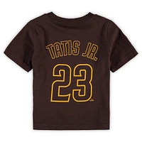 Infant Nike Fernando Tatis Jr. Brown San Diego Padres Name & Number T-Shirt