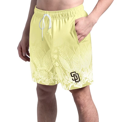 Short de bain jaune Margaritaville pour homme, San Diego Padres Lagoon Fiesta