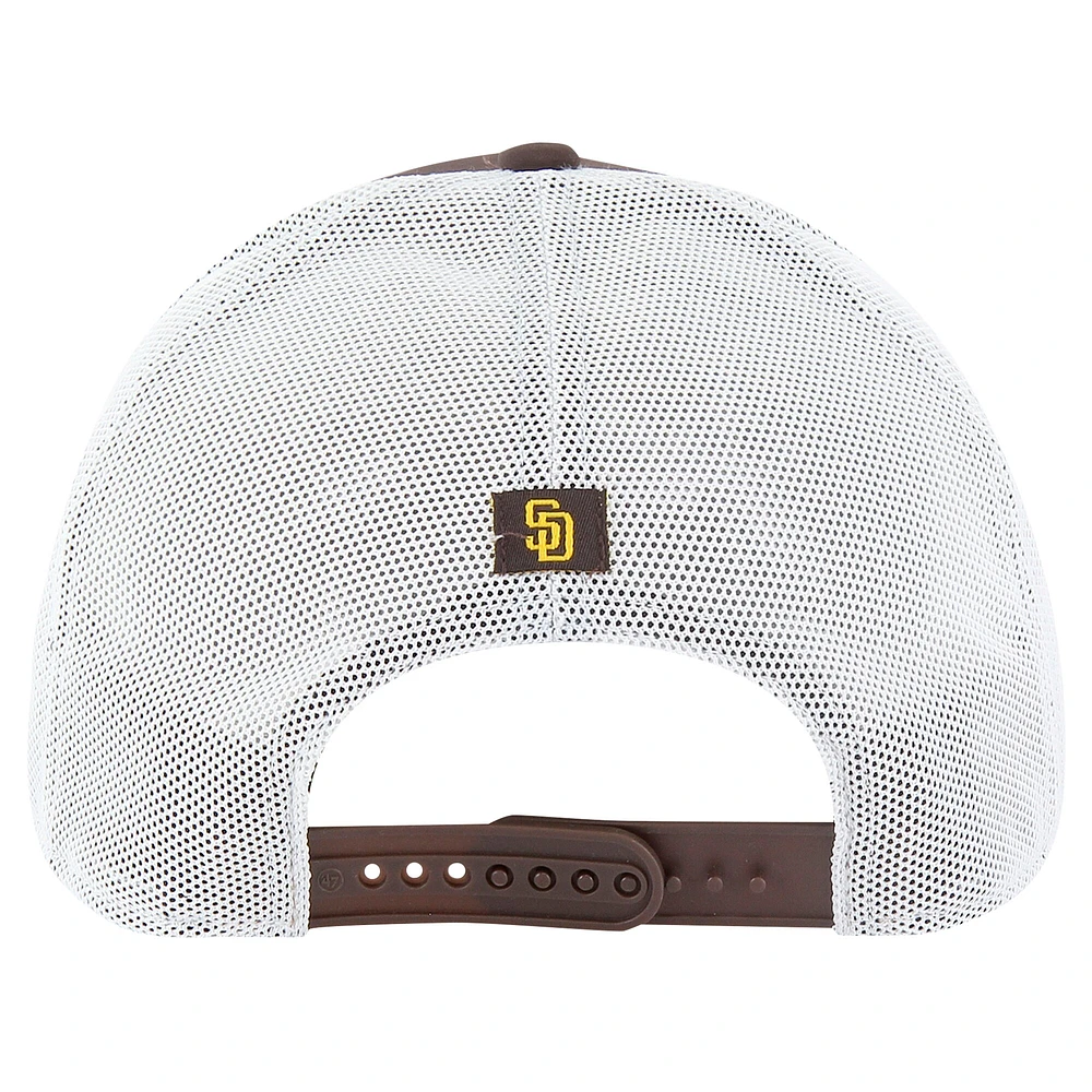 Men's '47 Brown San Diego Padres Downburst Trucker Adjustable Hat