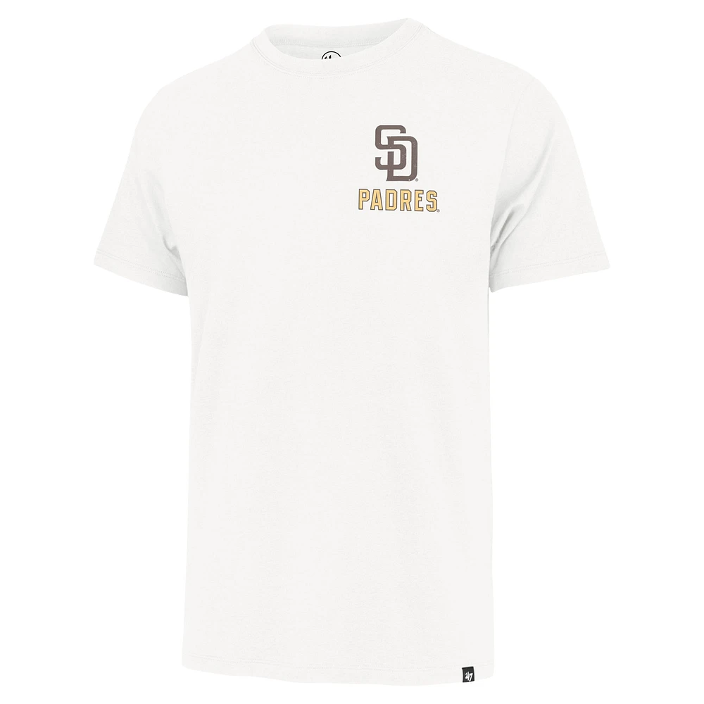 Men's '47 Cream San Diego Padres Hang Back Franklin T-Shirt
