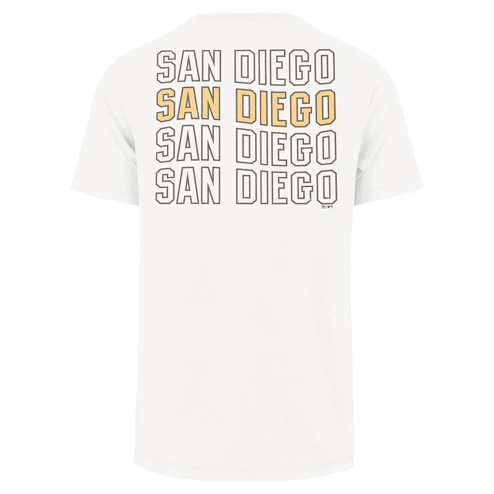 Men's '47 Cream San Diego Padres Hang Back Franklin T-Shirt