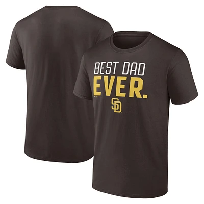 T-shirt San Diego Padres Big & Tall Best Dad marron pour homme