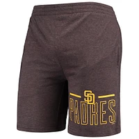 Men's Concepts Sport Brown/Gold San Diego Padres Meter T-Shirt and Shorts Sleep Set