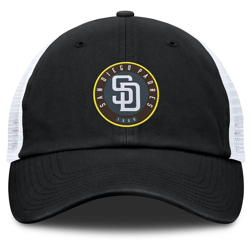 Men's Fanatics Black/White San Diego Padres Averies Adjustable Hat