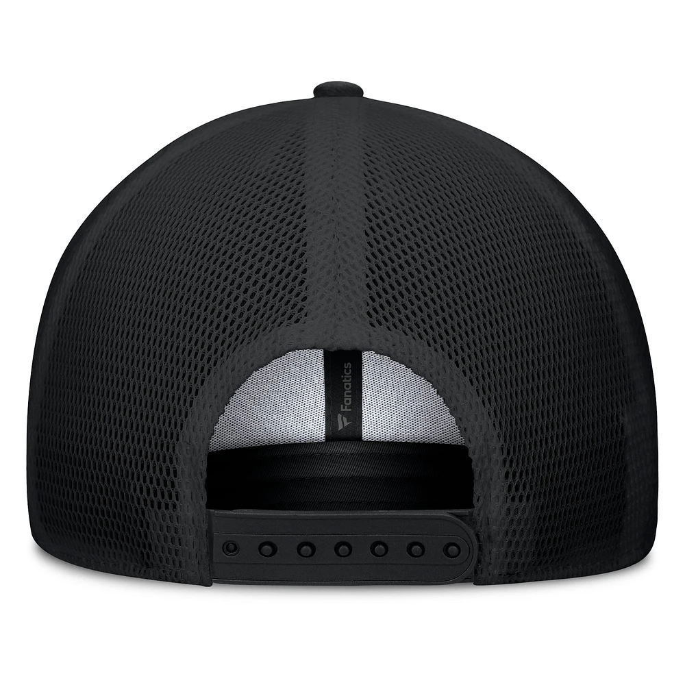 Casquette Snapback de camionneur A-Frame Fanatics pour hommes, noire, San Diego Padres Team Patch