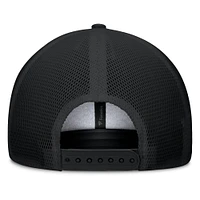 Casquette Snapback de camionneur A-Frame Fanatics pour hommes, noire, San Diego Padres Team Patch