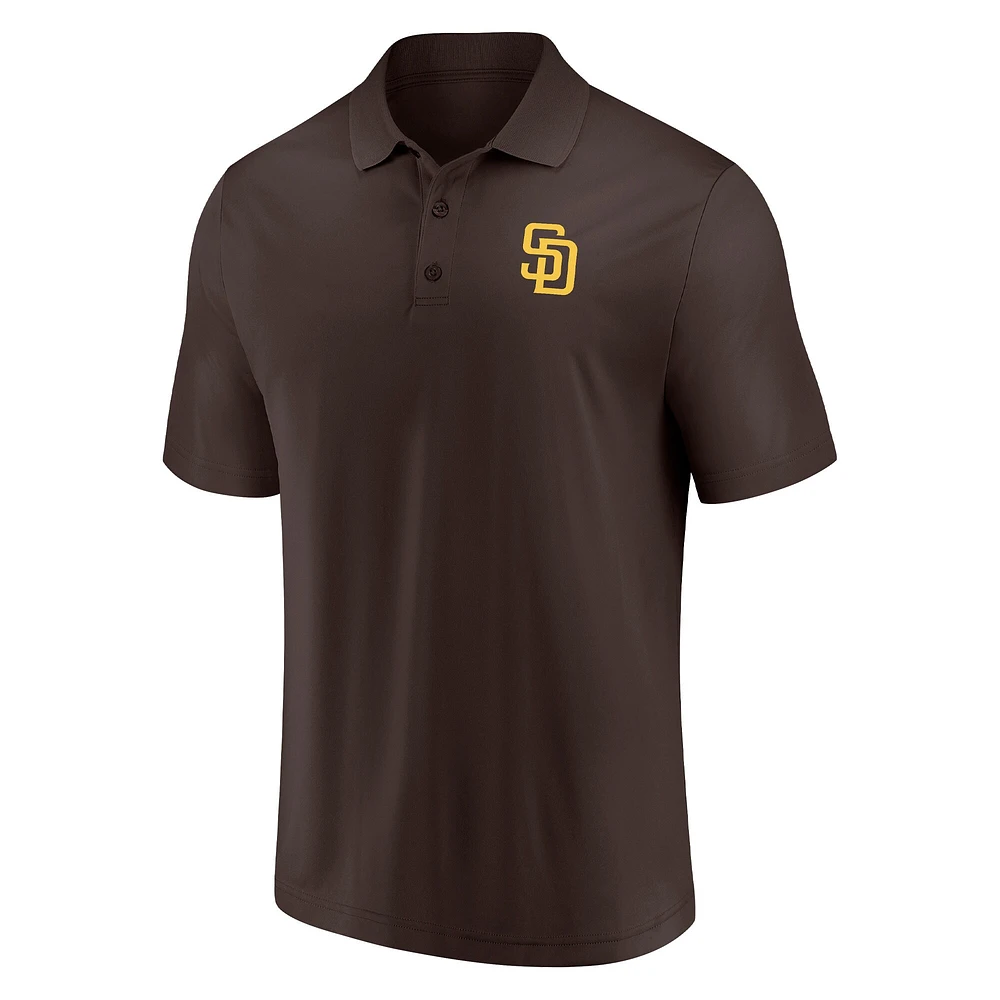 Men's Fanatics Brown/White San Diego Padres Polo Combo Set