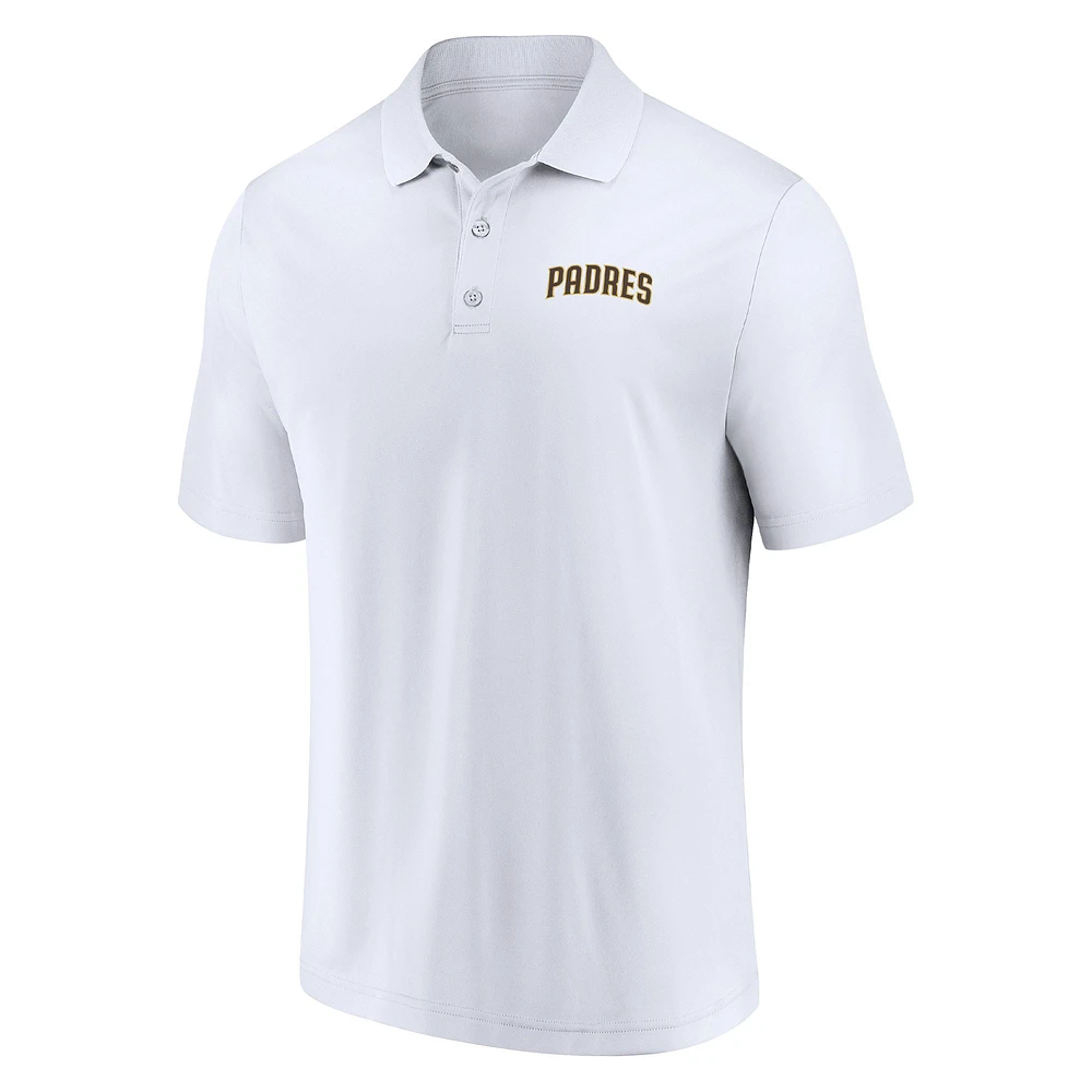 Men's Fanatics Brown/White San Diego Padres Polo Combo Set