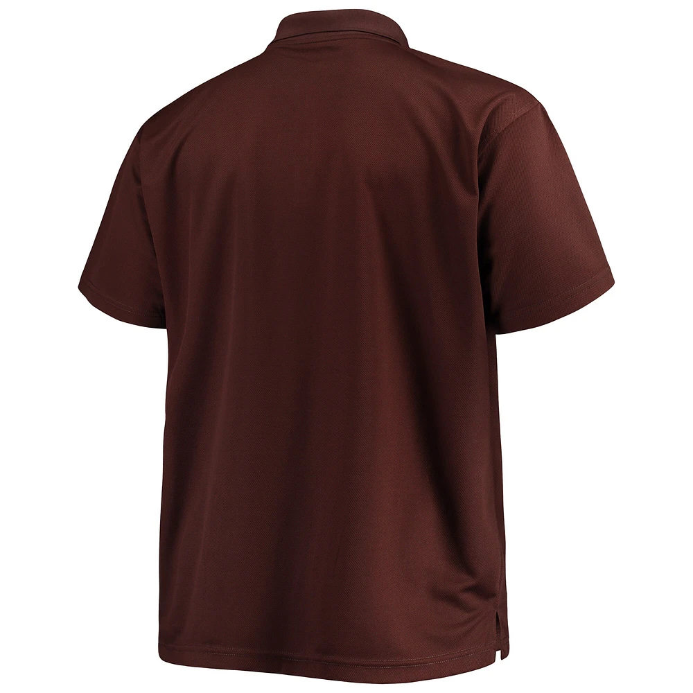 Men's Fanatics Brown San Diego Padres Big & Tall Solid Birdseye Polo