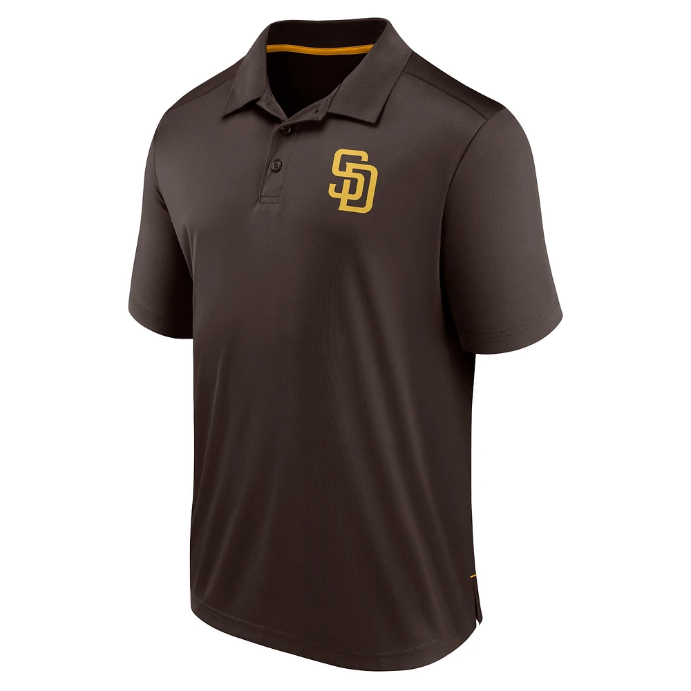 Men's Fanatics  Brown San Diego Padres Fitted Polo