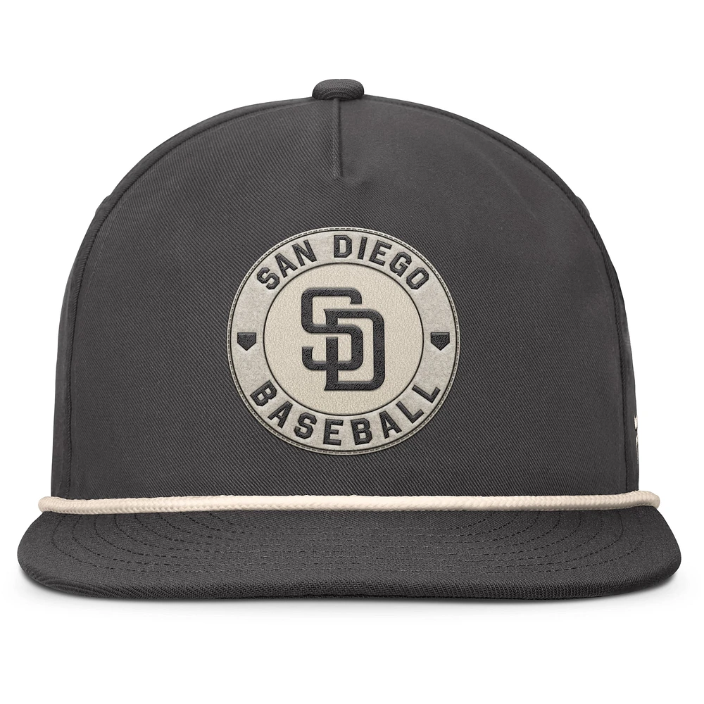 Casquette ajustable Fanatics pour homme, charbon de bois, San Diego Padres Closer