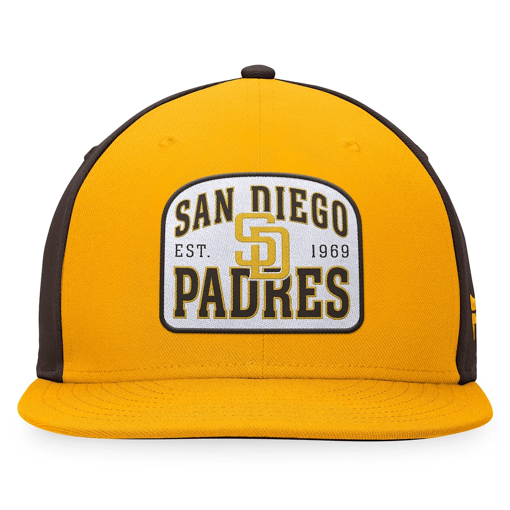 Men's Fanatics Gold/Brown San Diego Padres Cycle Snapback Hat