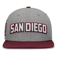 Casquette Snapback en feutre à point de chaînette Fanatics gris/marron pour homme des Padres de San Diego Elements