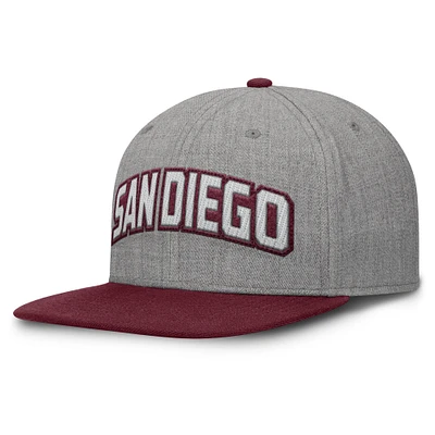 Casquette Snapback en feutre à point de chaînette Fanatics gris/marron pour homme des Padres de San Diego Elements