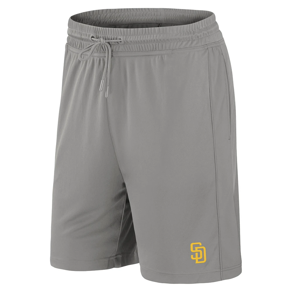 Men's Fanatics Gray San Diego Padres Iconic Break It Loose Shorts