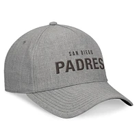 Men's Fanatics Heather Gray San Diego Padres Elements A-Frame Structured Adjustable Hat