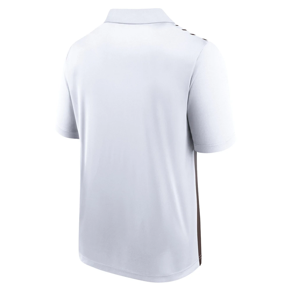 Men's Fanatics White/Brown San Diego Padres Sandlot Game Polo