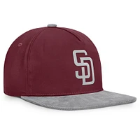 Men's Fanatics Wine San Diego Padres Front Office Snapback Hat