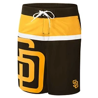 Men's G-III Sports by Carl Banks Brown San Diego Padres Sea Wind Swim Shorts