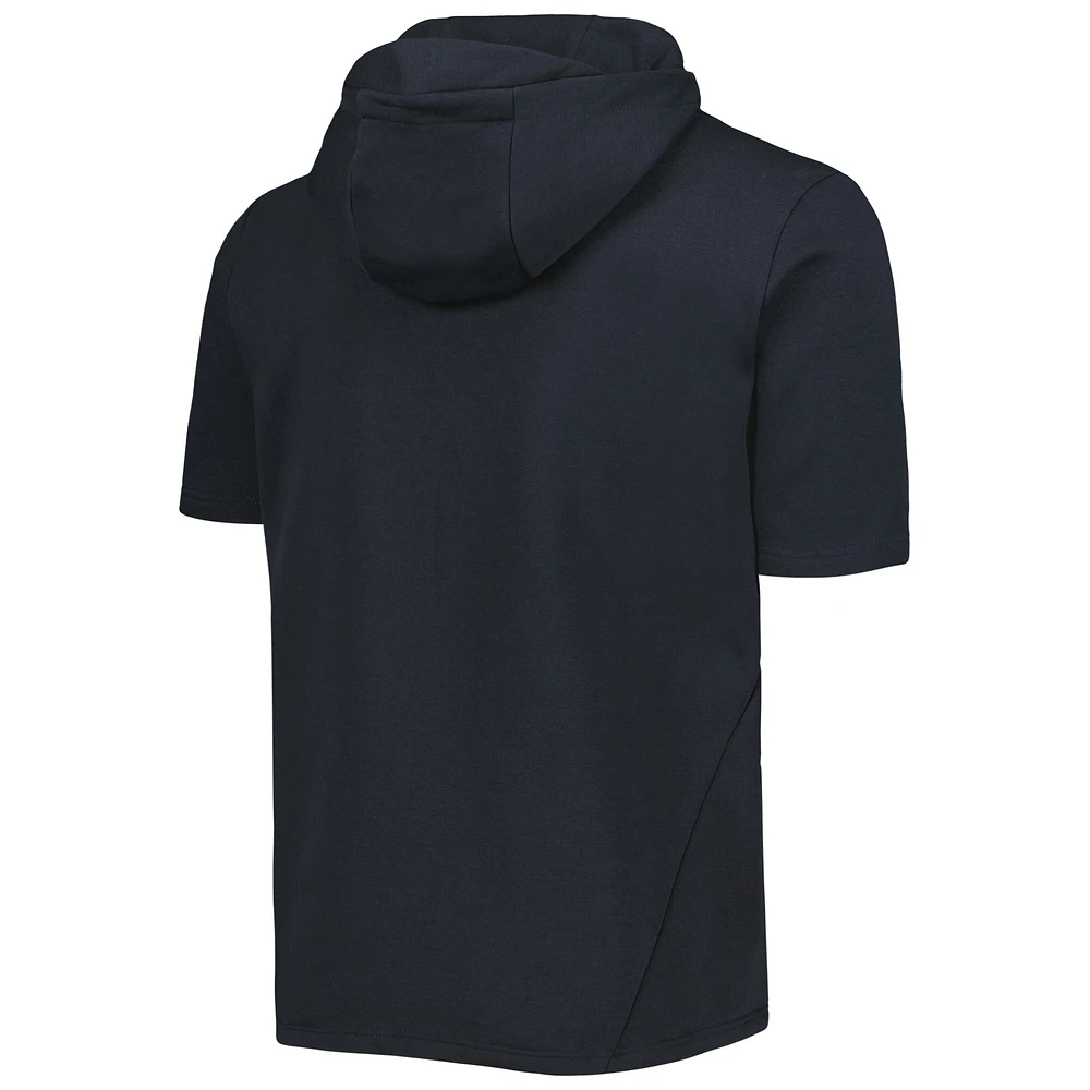 Men's Levelwear Black San Diego Padres Recruit Full-Zip Short Sleeve Hoodie