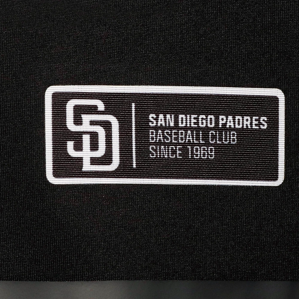 Men's Levelwear Black San Diego Padres Sector Raglan Polo