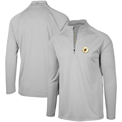 Levelwear pour hommes San Diego Padres Cooperstown Collection Orion Raglan gris - Veste à glissière quart