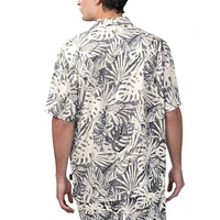 Chemise boutonnée noire Margaritaville San Diego Padres Monstera pour hommes