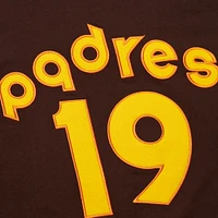 T-shirt pour hommes Mitchell & Ness marron San Diego Padres Cooperstown Collection Player Legends Ringer