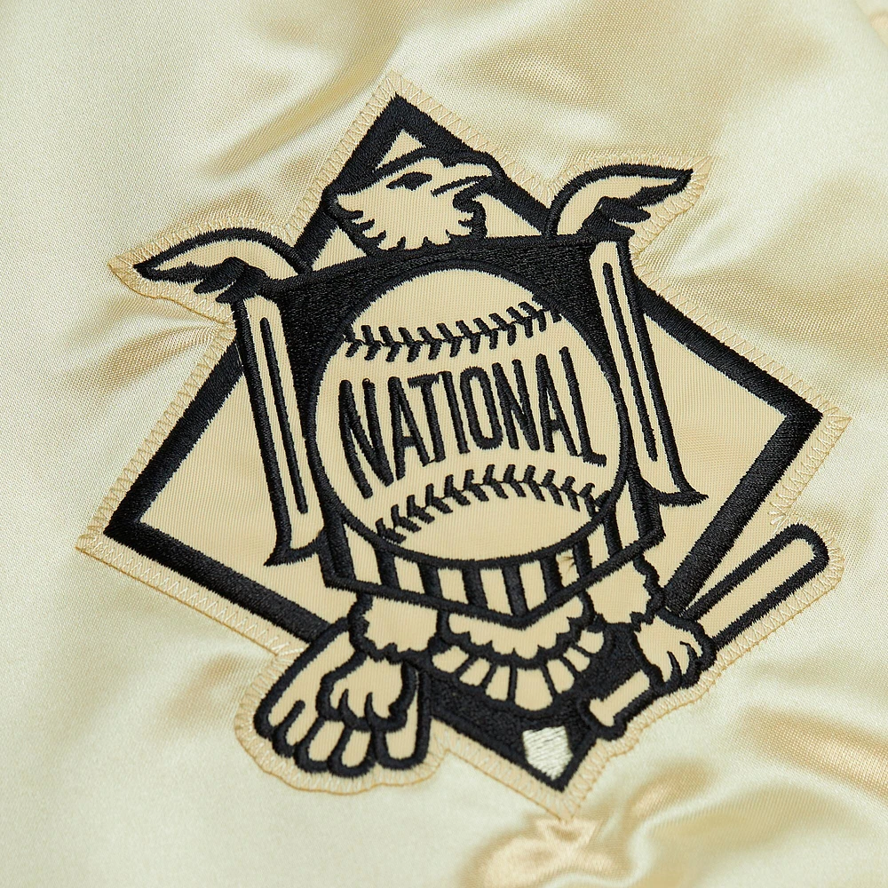 Men's Mitchell & Ness Gold San Diego Padres OG 2.0 Lightweight Satin Full-Zip Jacket