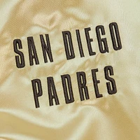 Men's Mitchell & Ness Gold San Diego Padres OG 2.0 Lightweight Satin Full-Zip Jacket