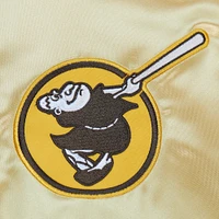 Men's Mitchell & Ness Gold San Diego Padres OG 2.0 Lightweight Satin Full-Zip Jacket