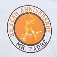 T-shirt blanc pour hommes Mitchell & Ness San Diego Padres Cooperstown Collection Player Legends Ringer