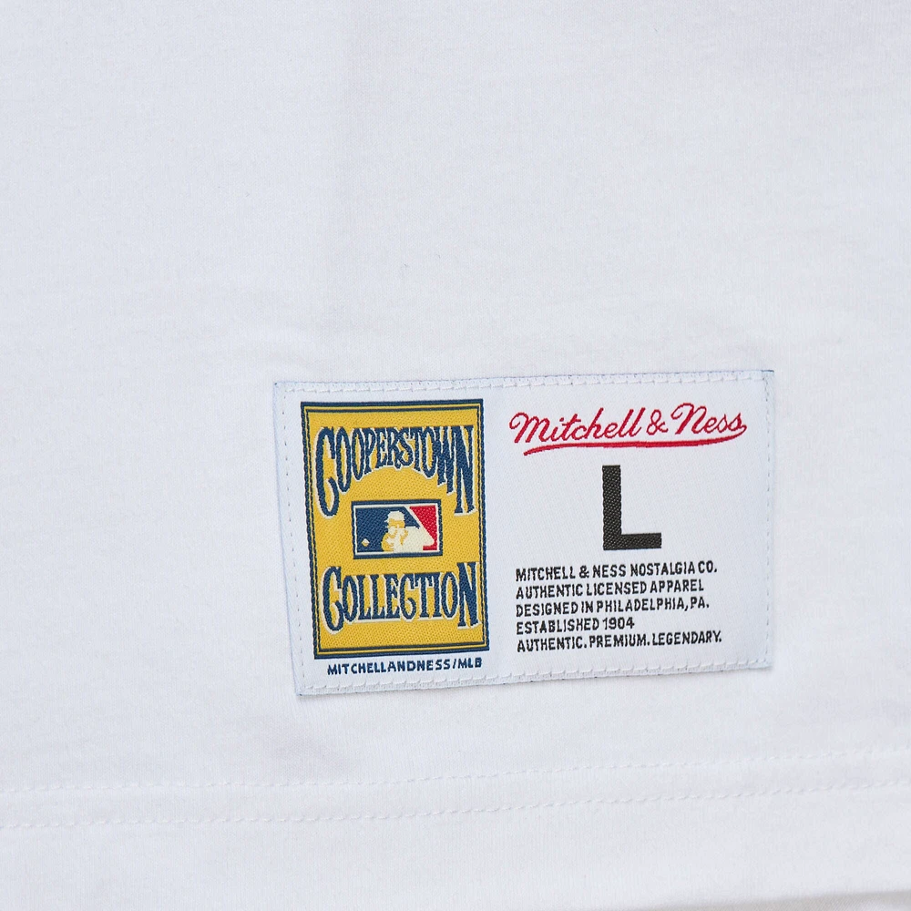 T-shirt blanc pour hommes Mitchell & Ness San Diego Padres Cooperstown Collection Player Legends Ringer