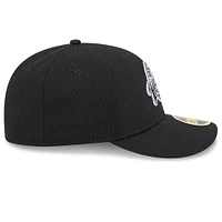 Men's New Era Black San Diego Padres 2025 MLB Clubhouse Low Profile 59FIFTY Fitted Hat