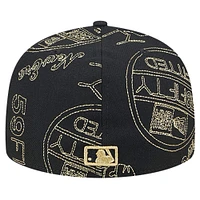 Men's New Era Black San Diego Padres 59FIFTY Day Allover Fitted Hat