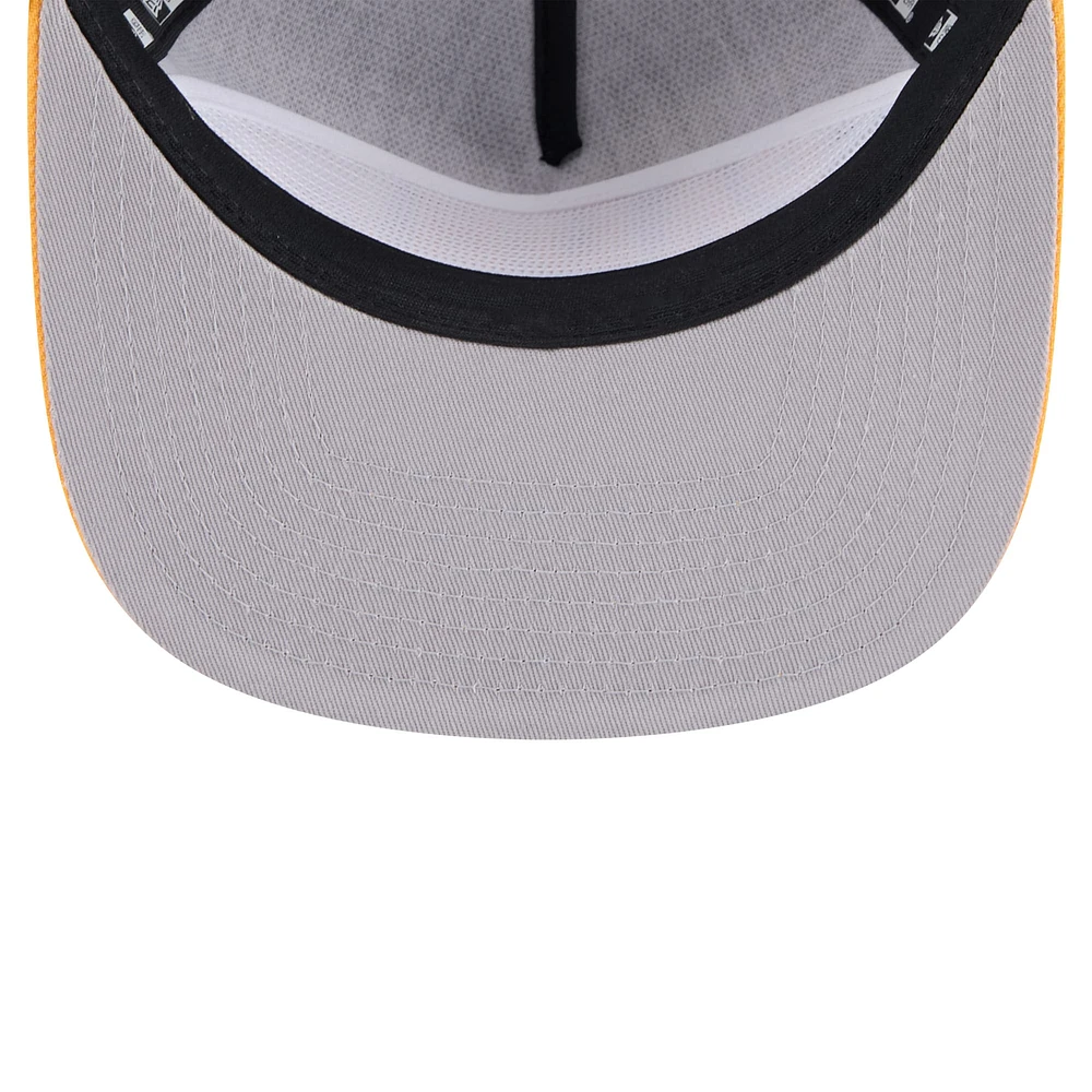 Men's New Era Black San Diego Padres Throwback Meshback Golfer Hat