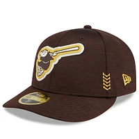 Men's New Era  Brown San Diego Padres 2024 Clubhouse Low Profile 59FIFTY Fitted Hat