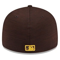Men's New Era  Brown San Diego Padres 2024 Clubhouse Low Profile 59FIFTY Fitted Hat