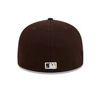 Men's New Era Brown San Diego Padres 2025 MLB Clubhouse 59FIFTY Fitted Hat