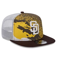 Men's New Era Brown San Diego Padres Court Sport 9FIFTY Snapback Hat