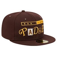 Men's New Era Brown San Diego Padres Ransom 59FIFTY Fitted Hat