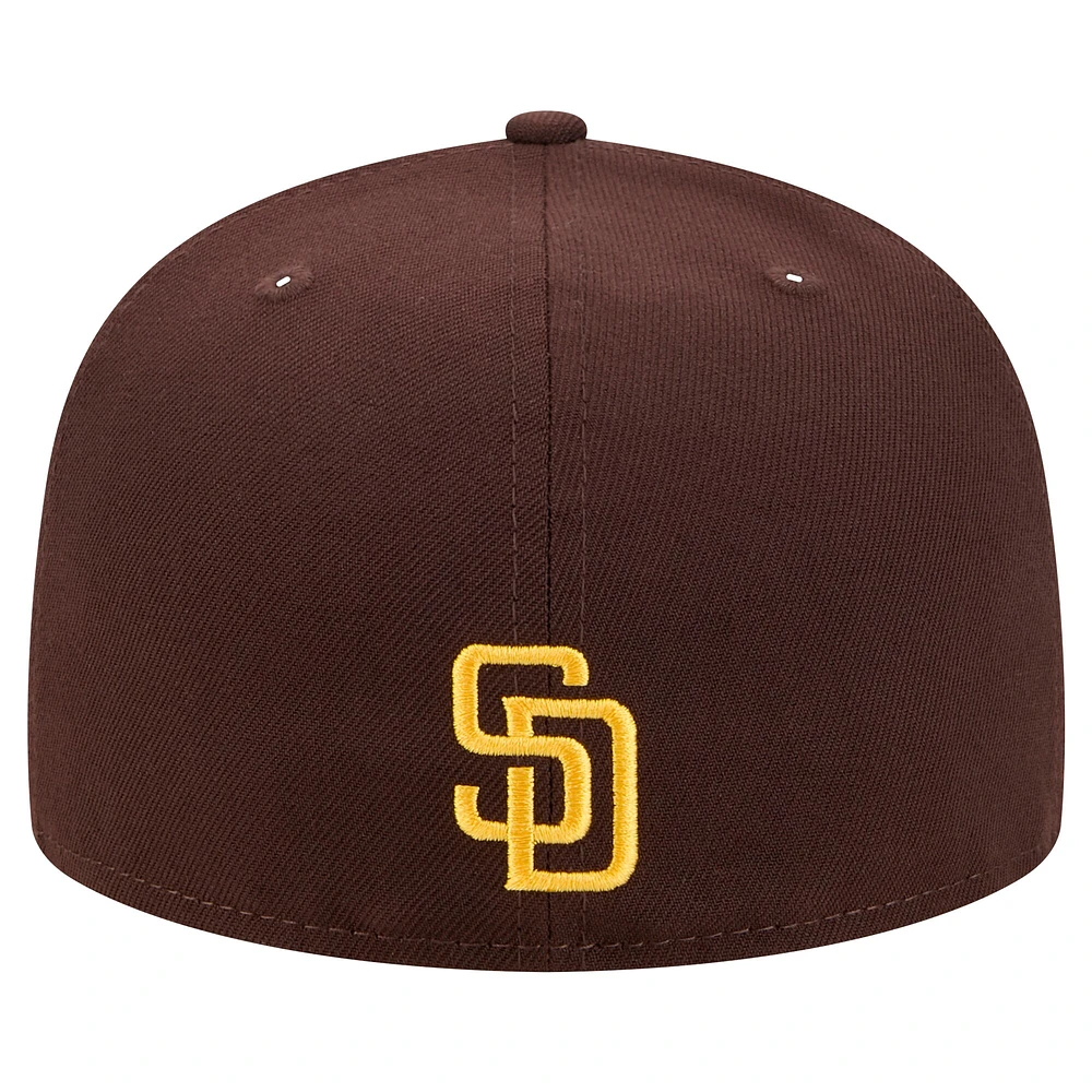 Men's New Era Brown San Diego Padres Ransom 59FIFTY Fitted Hat