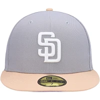 Men's New Era Gray/Peach San Diego Padres 2016 MLB All-Star Game Purple Undervisor 59FIFTY Fitted Hat