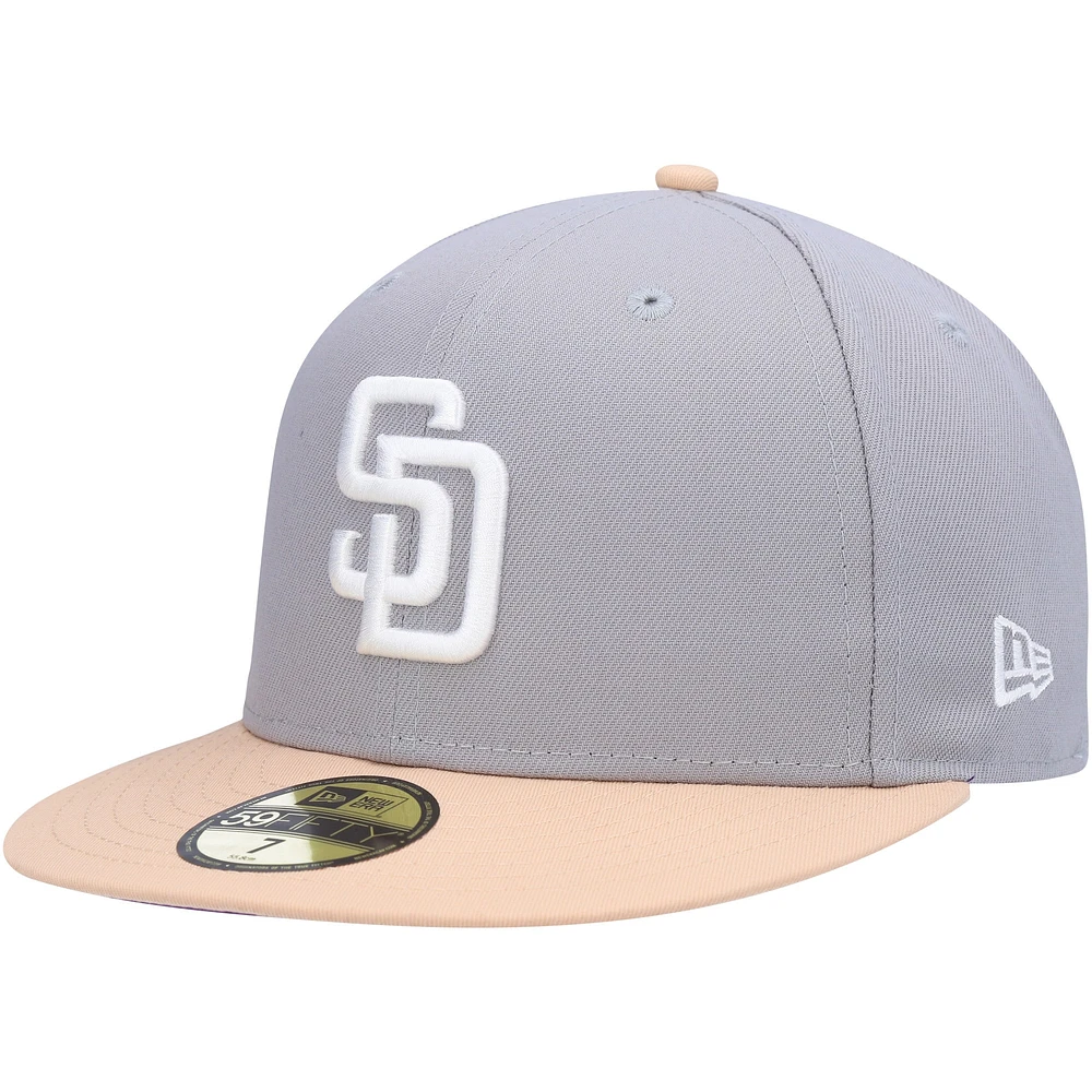 Men's New Era Gray/Peach San Diego Padres 2016 MLB All-Star Game Purple Undervisor 59FIFTY Fitted Hat